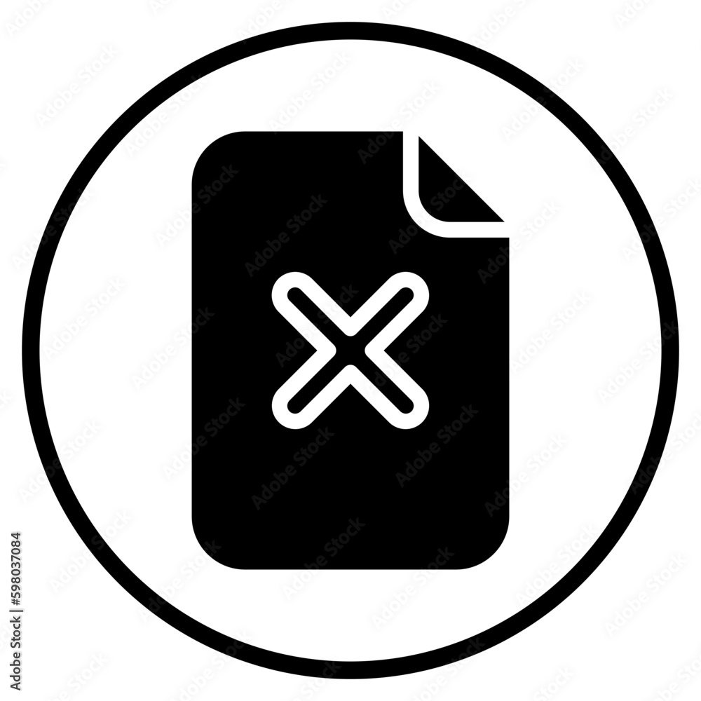 Obraz premium Incomprehension glyph icon