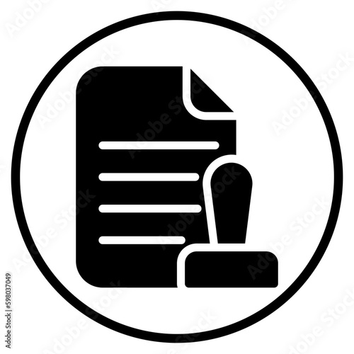 approval glyph icon