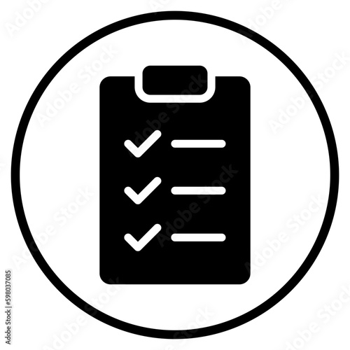 list glyph icon