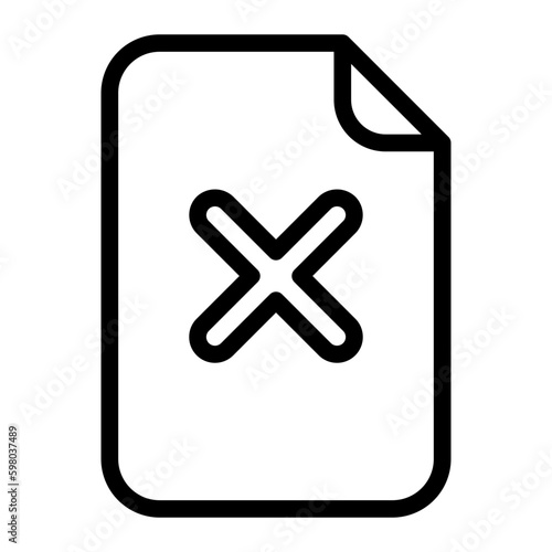 Incomprehension line icon
