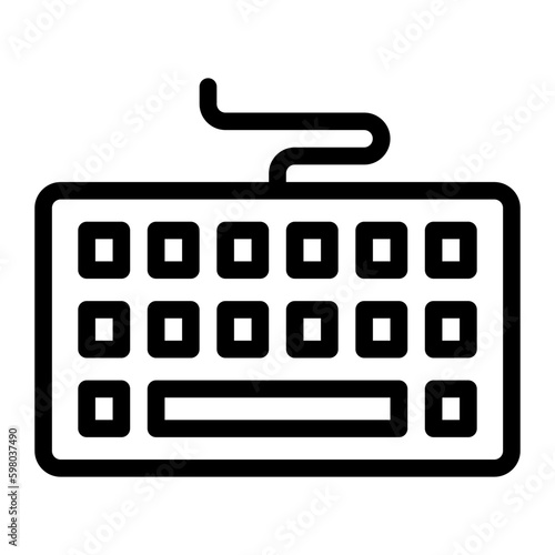 keyboard line icon