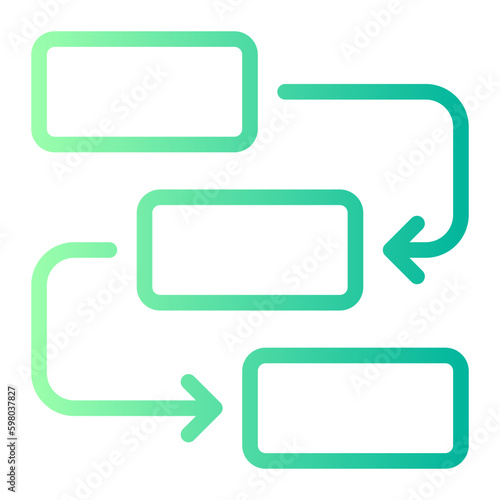 workflow gradient icon