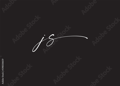 JS Modern Initial letters Logo Design