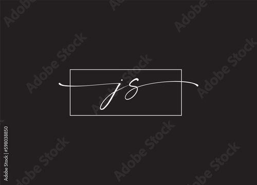 JS Modern Initial letters Logo Design
