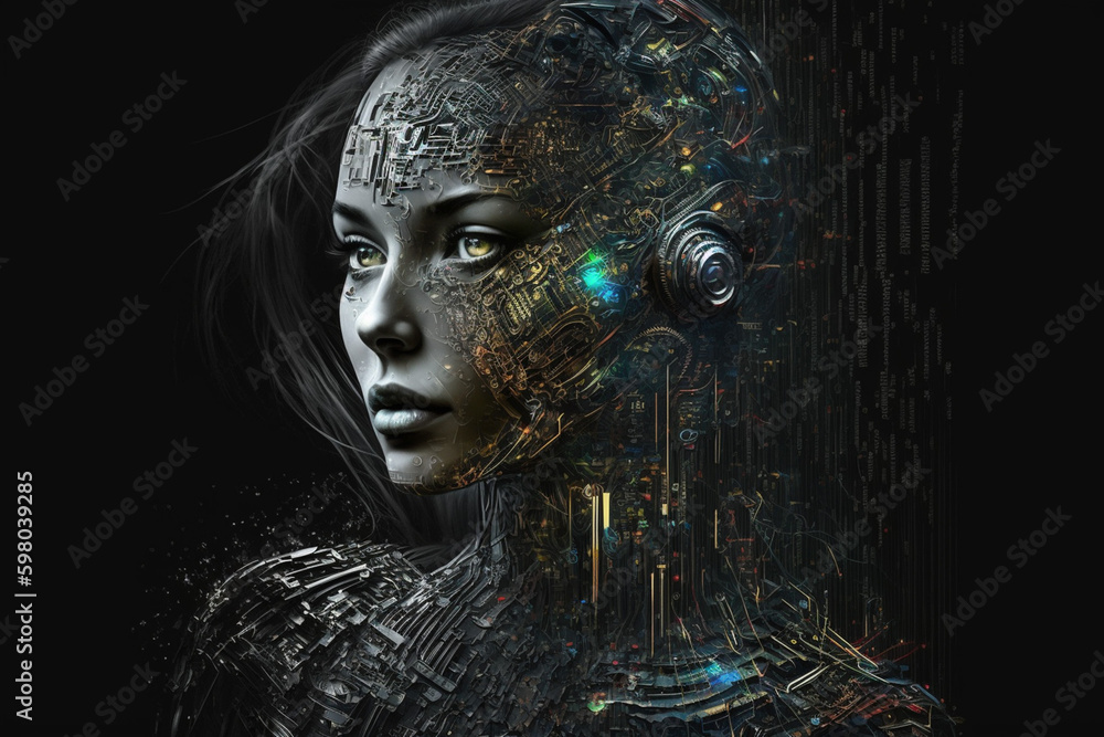 人工知能(AI)のイメージ:AI生成画像 人工知能(AI)のイメージ:AI生成画像