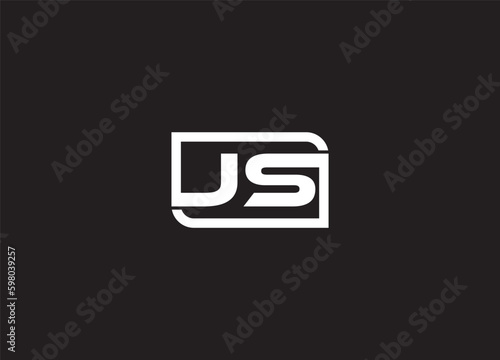 JS Modern Initial letters Logo Design