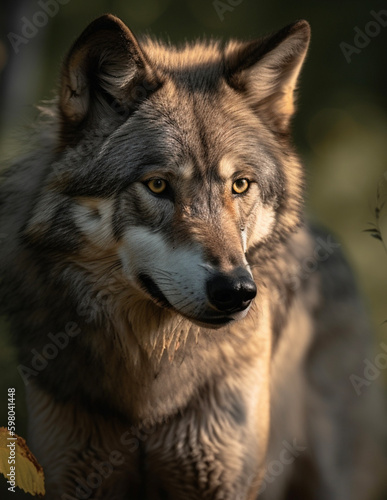gray wolf portrait © Roponburgh