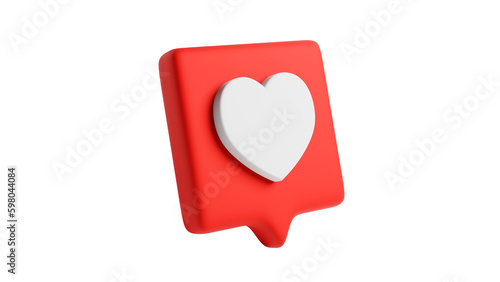 Icono de un corazón para redes sociales y comunicación