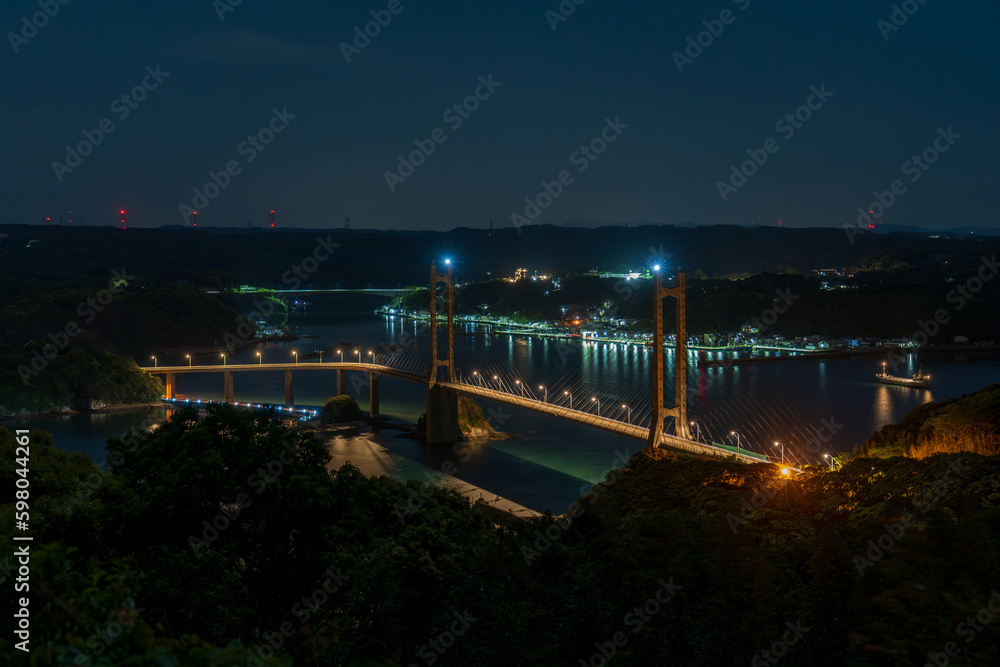 呼子大橋の夜景
