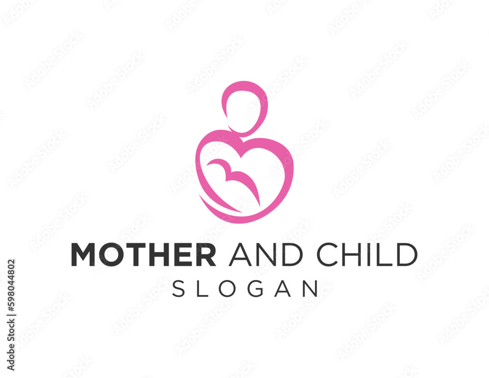 Logo design about Mother And baby on a white background. created using the CorelDraw application. Logo design about Mother And baby on a white background. created using the CorelDraw application.