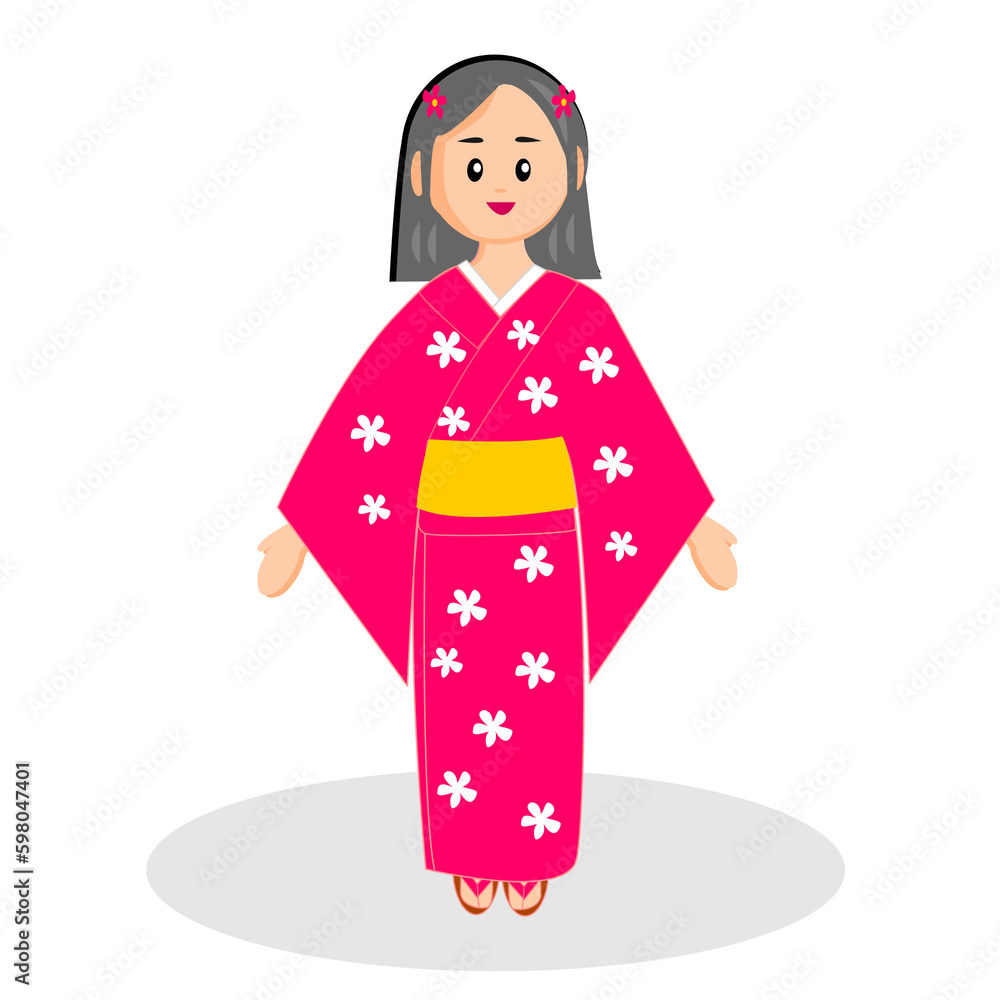 girl in kimono