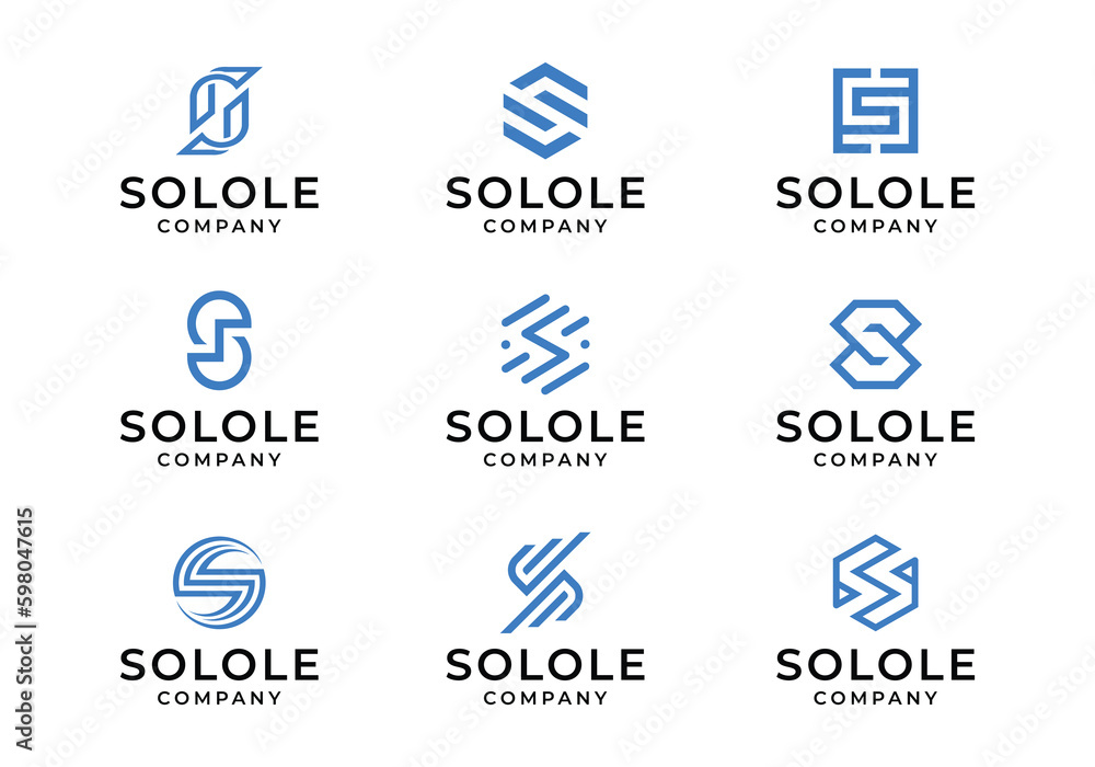 Creative initial letter S corporate business logo design collection Creative initial letter S corporate business logo design collection
