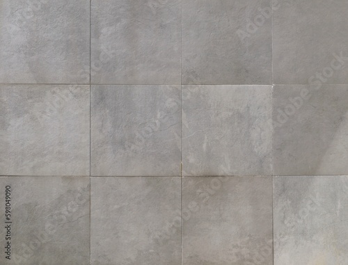 Wallpaper Mural Elegant large gray square stone tiles. Background and texture Torontodigital.ca