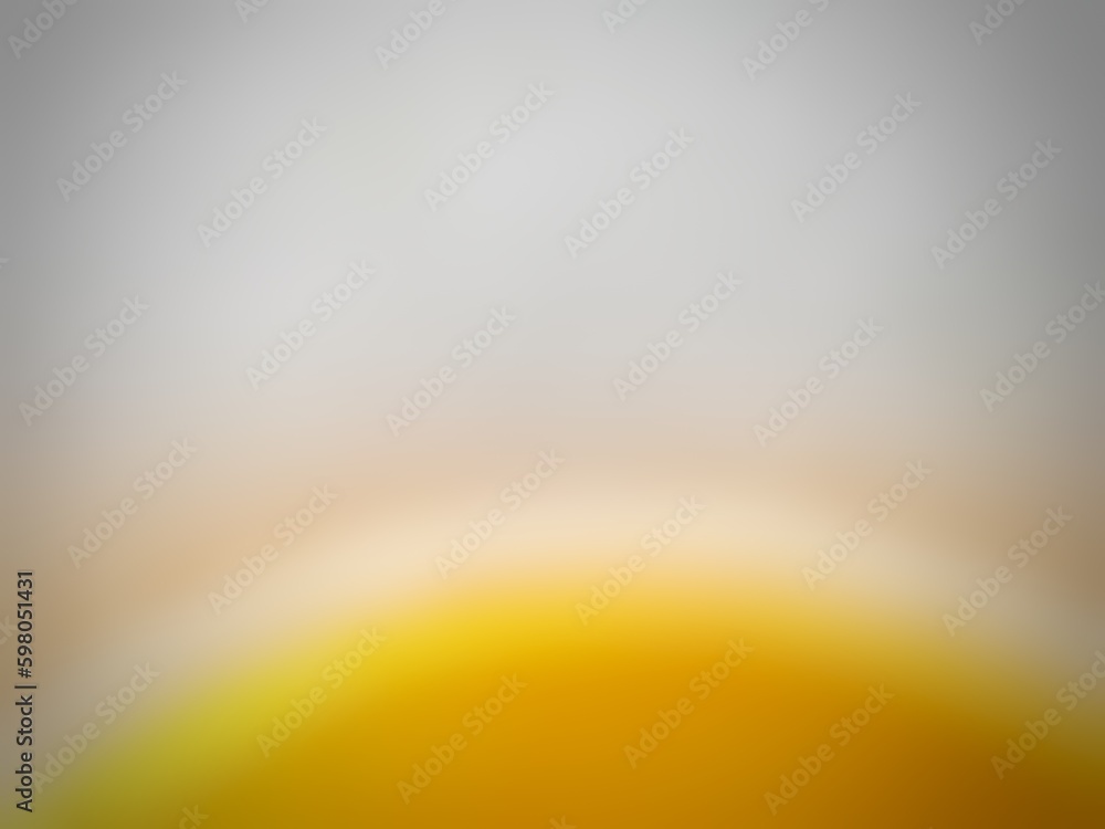 abstract orange gold and white gradient background, circle on bottoms center, golden ray