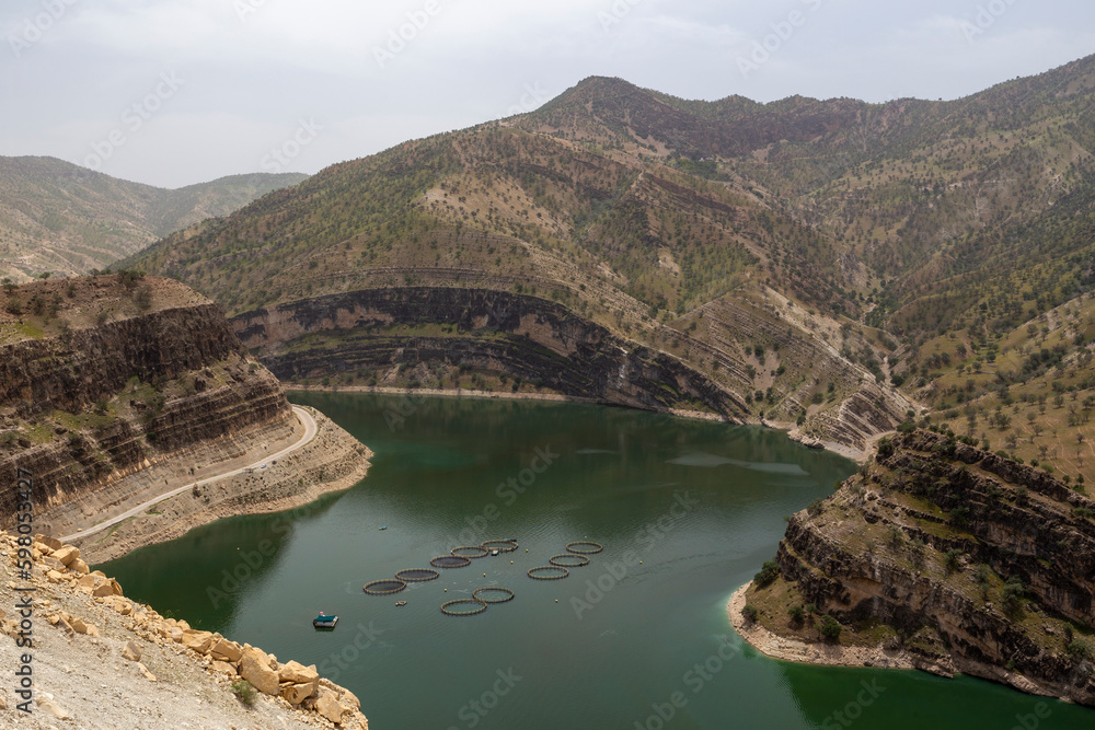 Aquaculture in Dam Lake of Karun 4, Chaharmahal and Bakhtiari, Iran