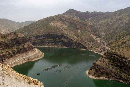 Aquaculture in Dam Lake of Karun 4, Chaharmahal and Bakhtiari, Iran