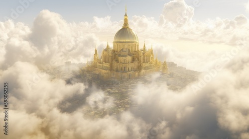 Heavenly Roman Cathedral in Fantasy photo