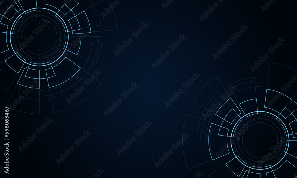 Sci fi futuristic user interface, HUD, Technology abstract background , Vector illustration.
Sci fi futuristic user interface, HUD, Technology abstract background , Vector illustration.