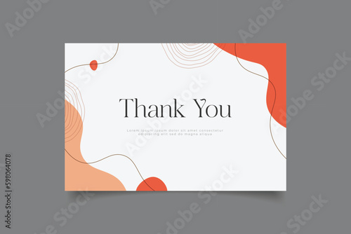 thank you card template design