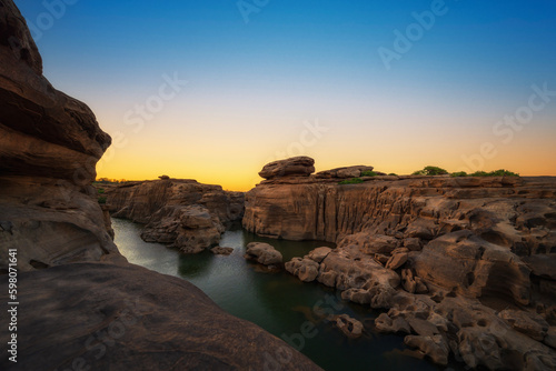 Grand canyon Thailand. Grand canyon Sam phan bok at Ubonratchathani  Thailand.