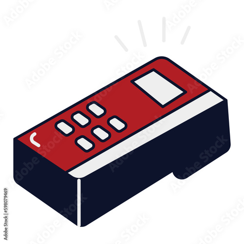 Edc Machine Marketing Sales Color 2D Illustrations