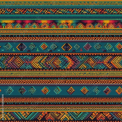 Traditional guatemala design pattern, generative ai