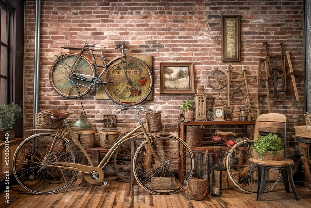My vintage bicycles AI generated