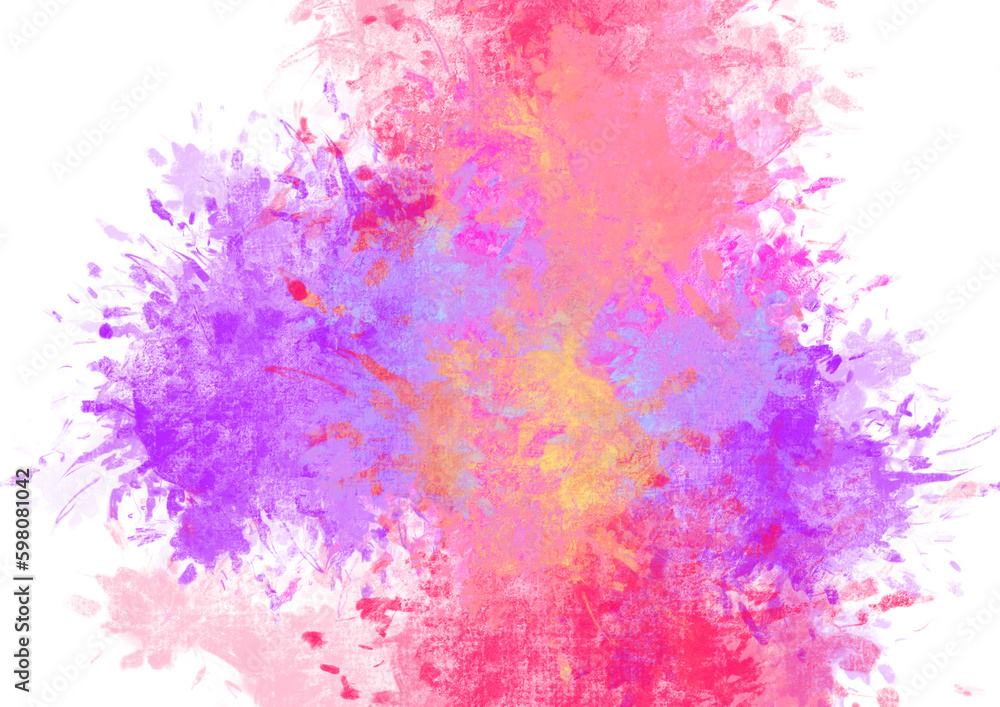 Colorful abstract background with splashes