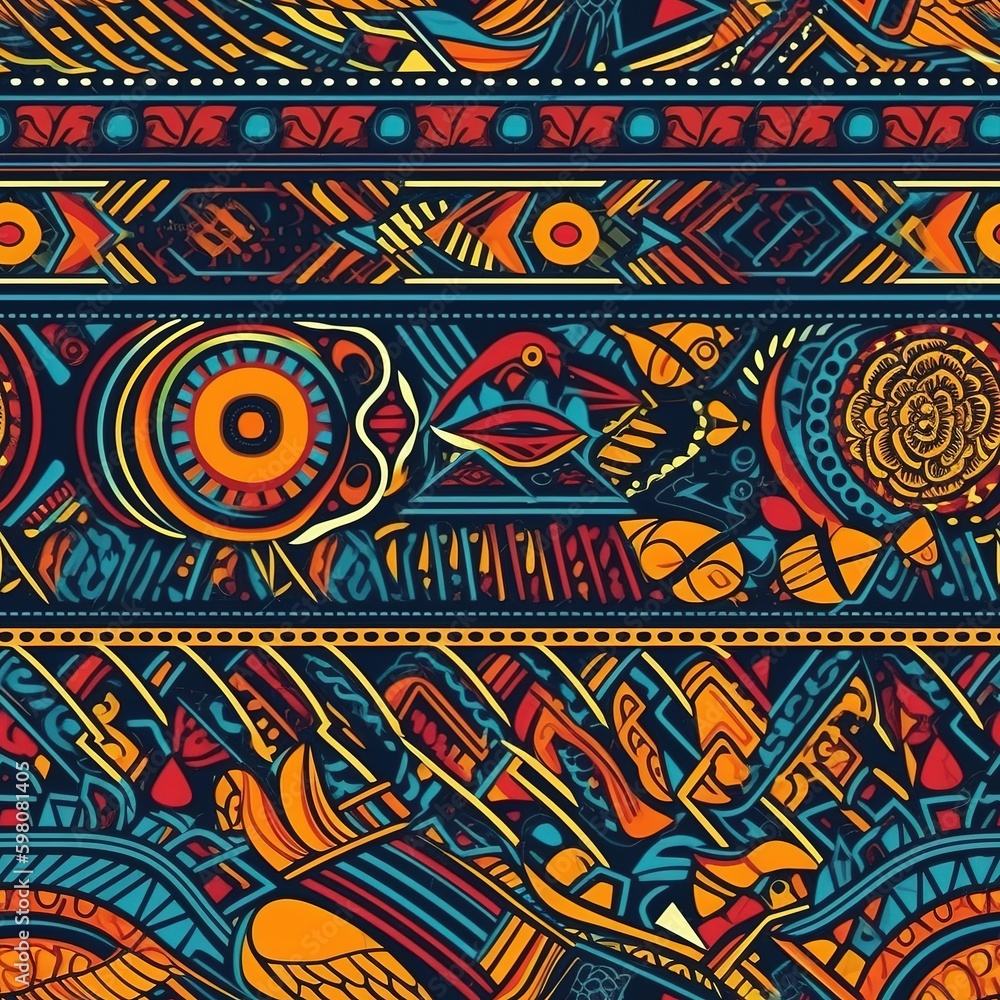 Seamless traditional design pattern, generative ai Seamless traditional design pattern, generative ai