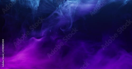 Wallpaper Mural Colored smoke moves beautifully against a black background. Mockup for your logo. Wide angle horizontal wallpaper or web banner. Slow motion. Torontodigital.ca