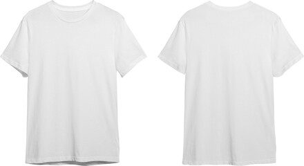 White men's classic t-shirt front and back