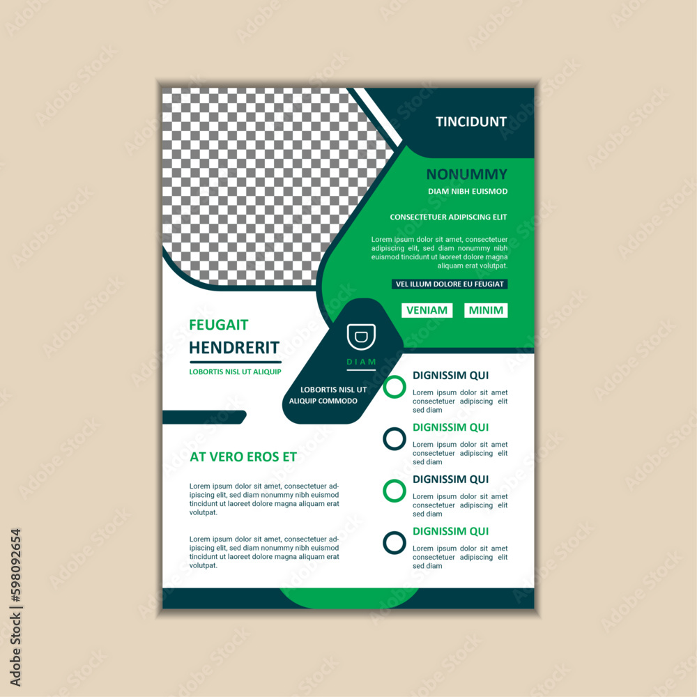 Obraz premium Creative Corporate Business Flyer Design Template