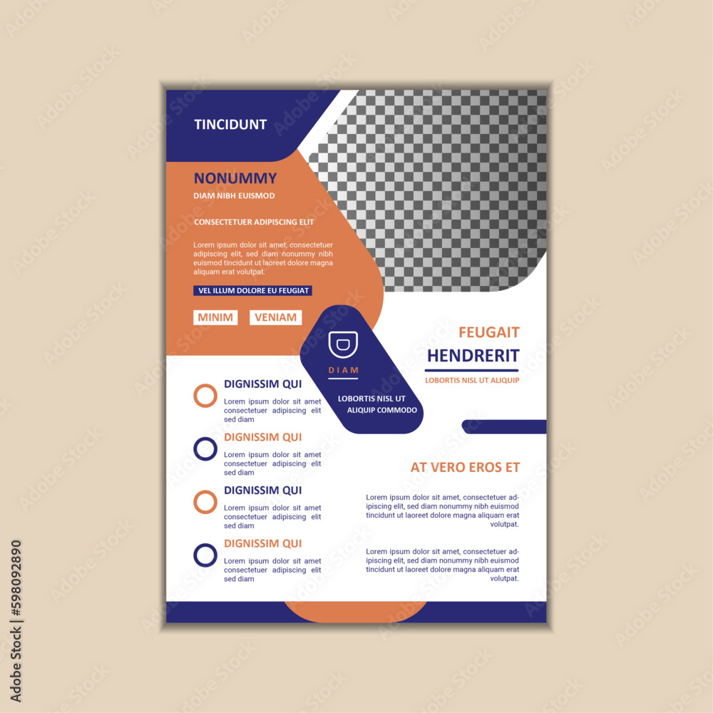 Obraz premium Creative Corporate Business Flyer Design Template