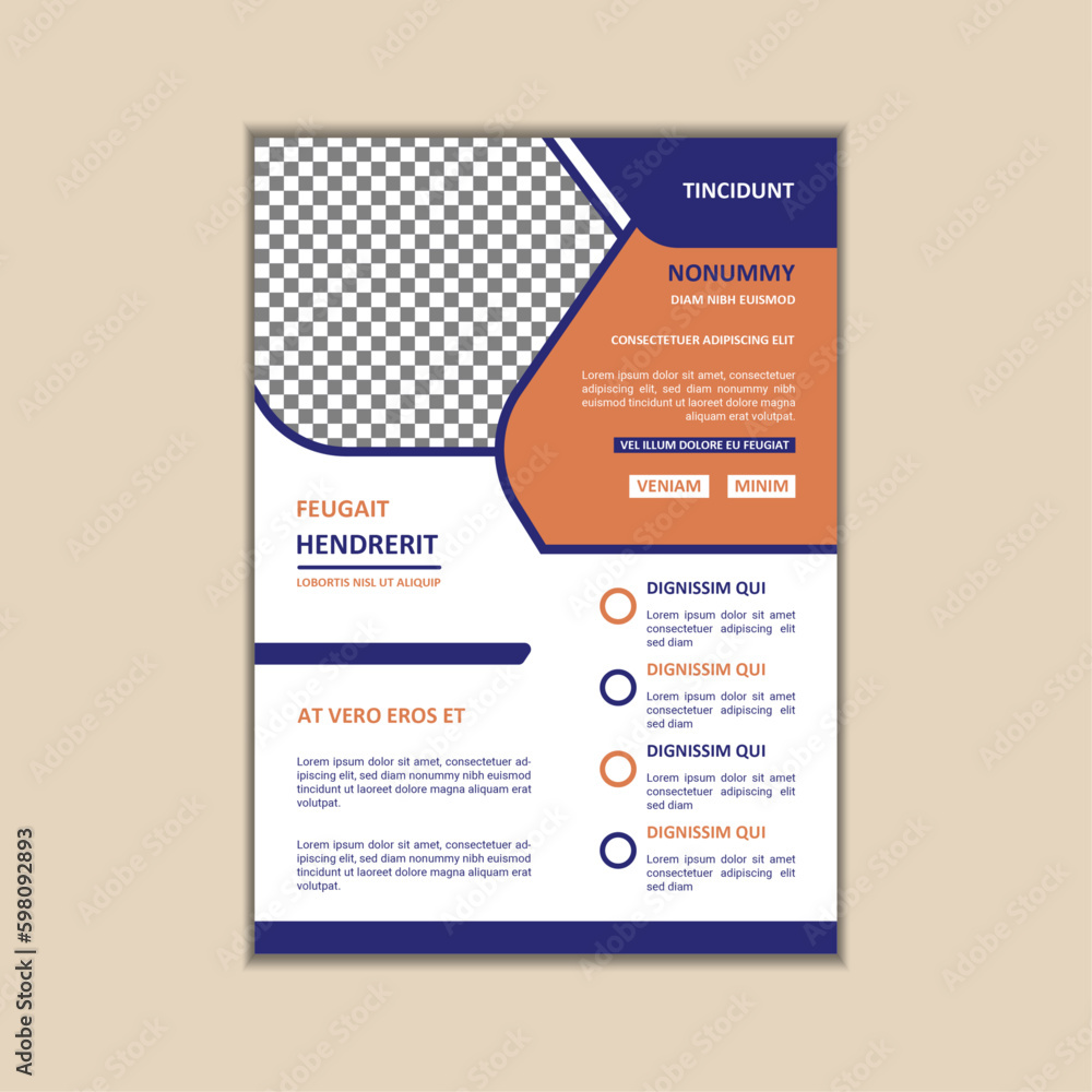 Obraz premium Creative Corporate Business Flyer Design Template