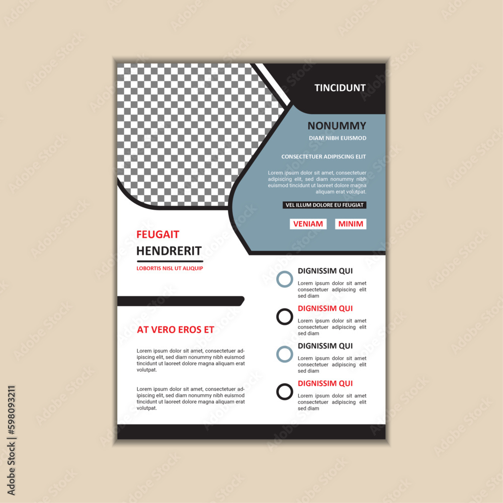 Obraz premium Creative Corporate Business Flyer Design Template