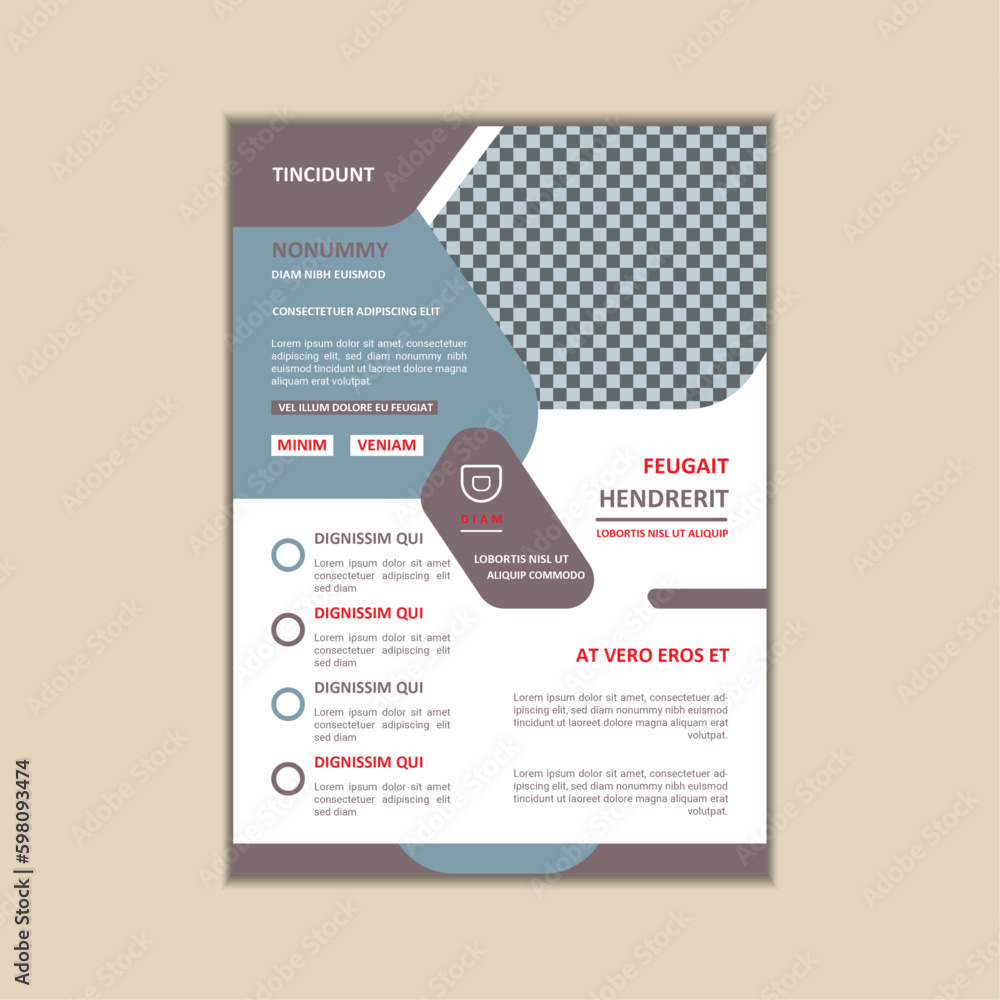 Obraz premium Creative Corporate Business Flyer Design Template