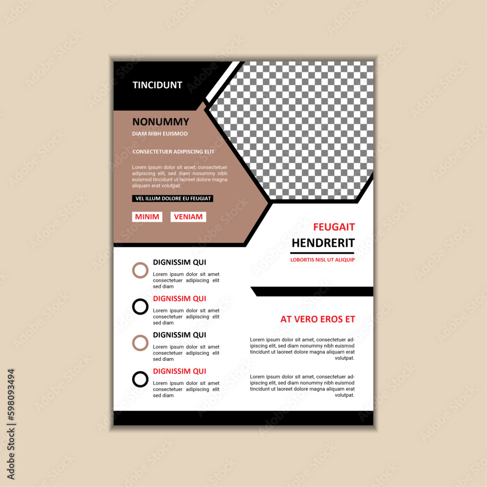 Obraz premium Creative Corporate Business Flyer Design Template