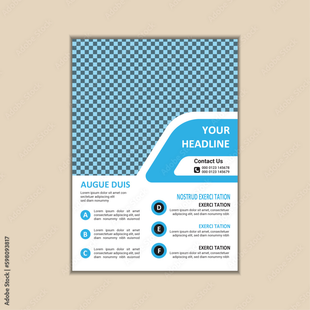 Obraz premium Creative Corporate Business Flyer Design Template