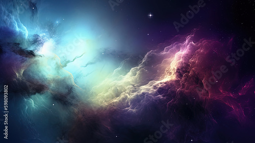 Space nebula, background