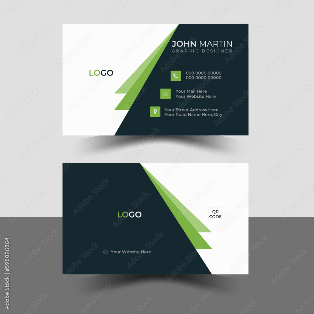 Modern Business Card - Creative and Clean Business Card Template. Luxury business card design template. Elegant dark back background with abstract golden wavy lines shiny. Vector illustration Modern Business Card - Creative and Clean Business Card Template. Luxury business card design template. Elegant dark back background with abstract golden wavy lines shiny. Vector illustration