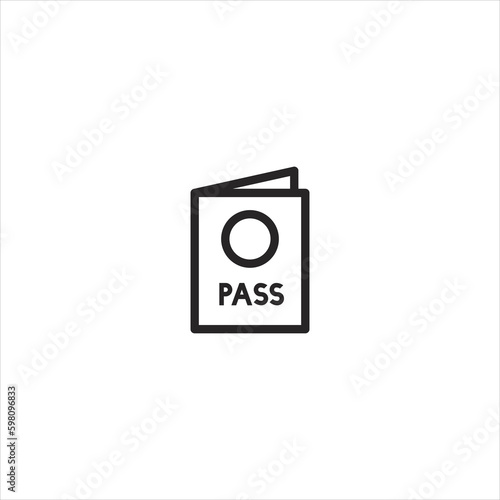pasport icon vector element design web template. EPS 10 vector icon