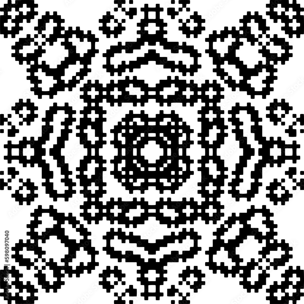 Monochrome pattern. Abstract texture for fabric print, card, table cloth, furniture, banner, cover, invitation, decoration, wrapping.seamless repeating pattern.Black and white color. Monochrome pattern. Abstract texture for fabric print, card, table cloth, furniture, banner, cover, invitation, decoration, wrapping.seamless repeating pattern.Black and white color.