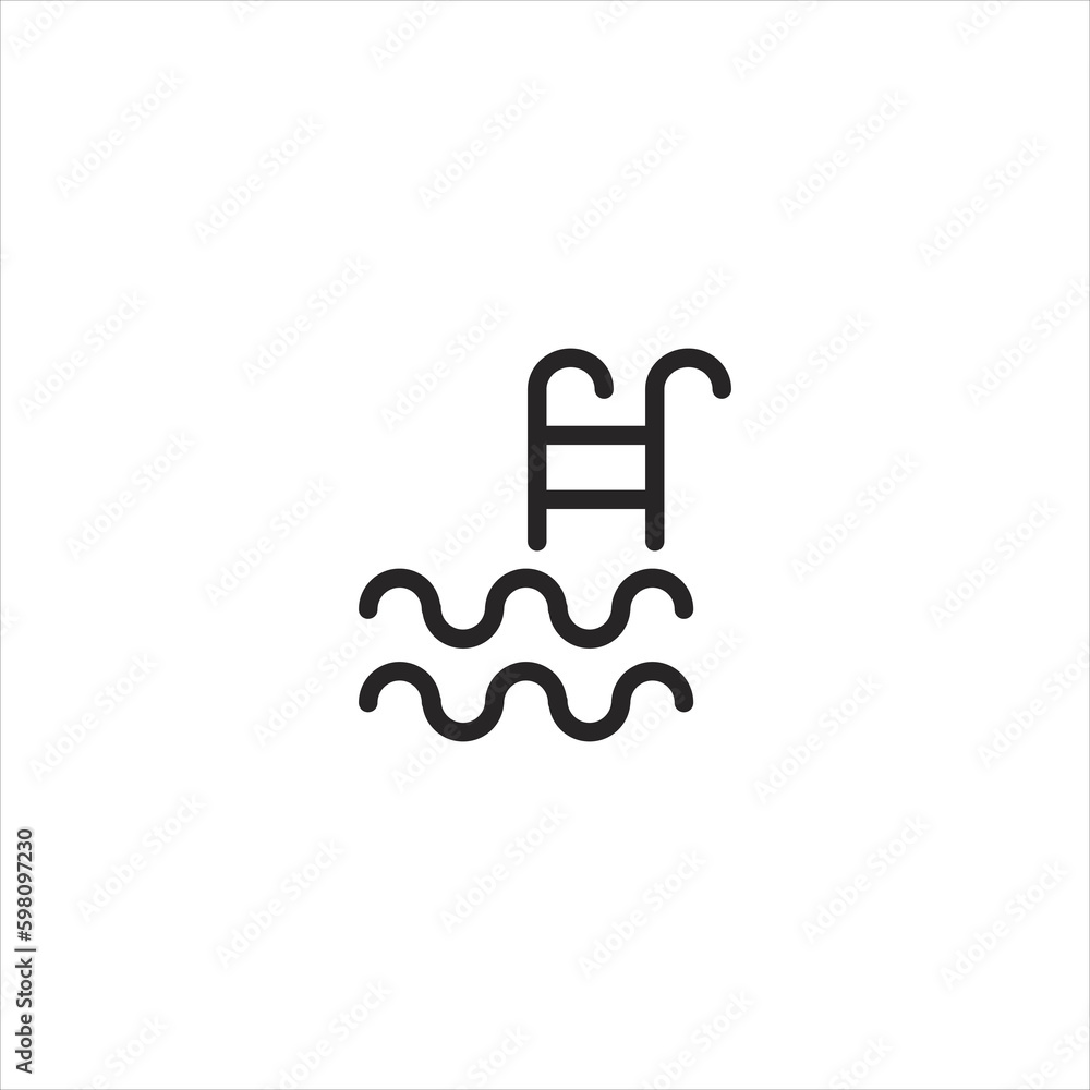 Swimming icon vector element design web template. EPS 10 vector icon Swimming icon vector element design web template. EPS 10 vector icon