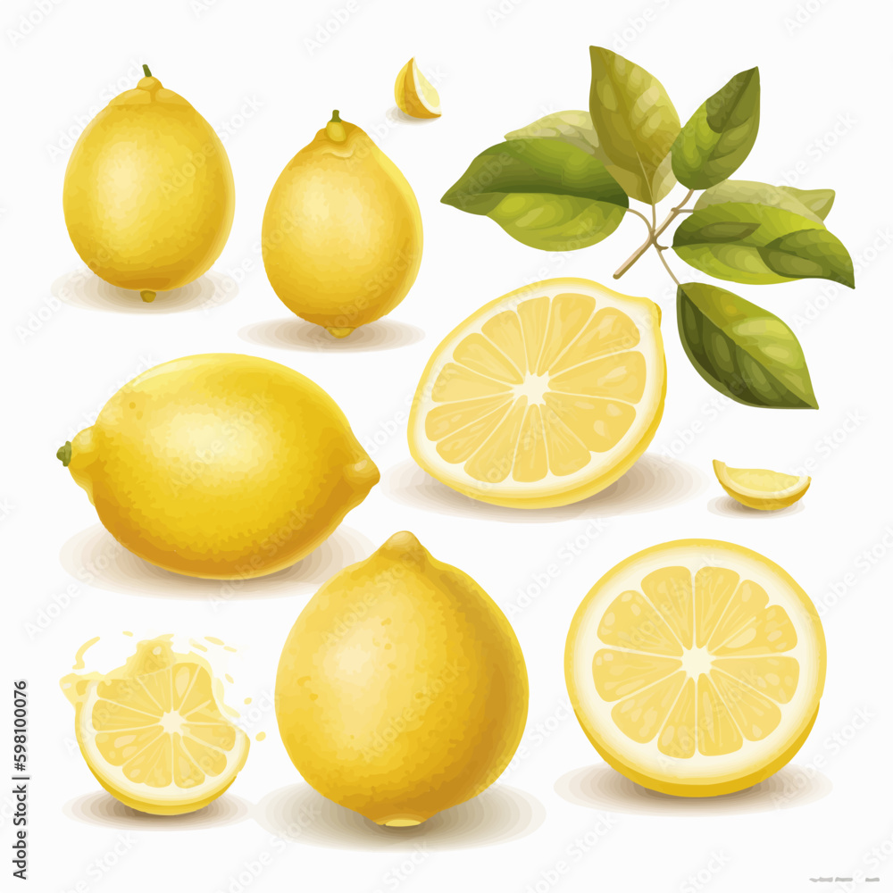 Lemon stickers to add a refreshing touch to your designs