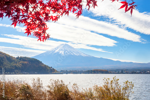 Japan landscape. Mount Fuji...