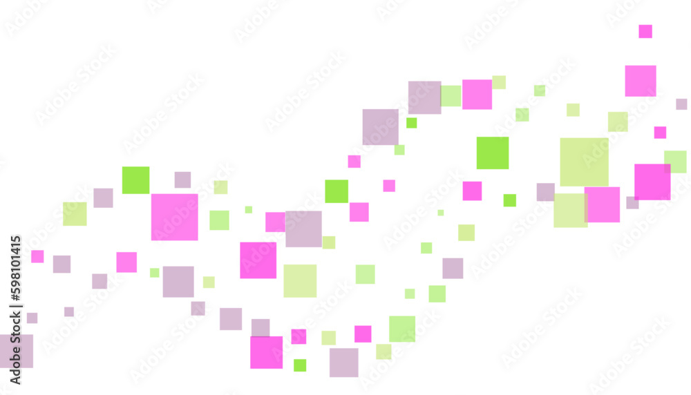 Bright squares on a white background. Festive background, disco. Design element, festive unusual background. Vector illustration, eps 10 Bright squares on a white background. Festive background, disco. Design element, festive unusual background. Vector illustration, eps 10