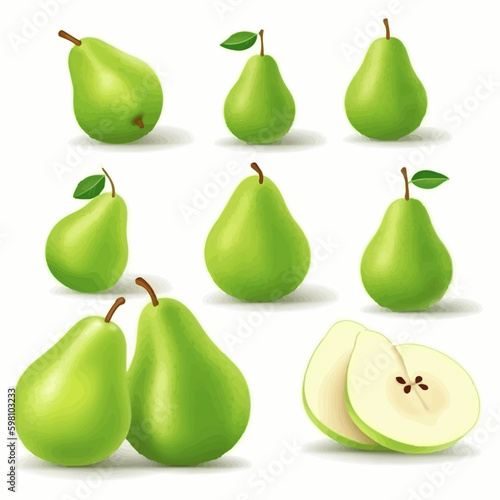 Add a touch of sweetness to your designs with these pear vector illustrations.
