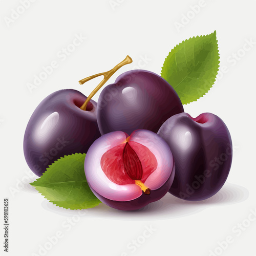 Illustrate your culinary blogs with these delectable plum vector illustrations.