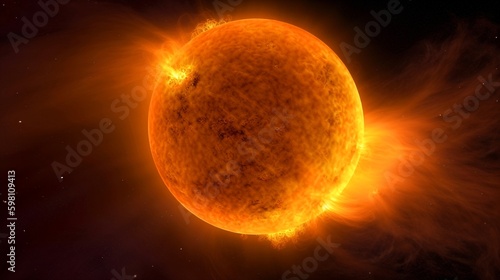 sun and solar eruptions in space generative ai