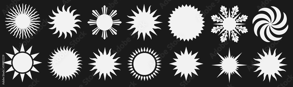 Religious and Regional Sun Symbols / Ai Illustrator Religious and Regional Sun Symbols / Ai Illustrator